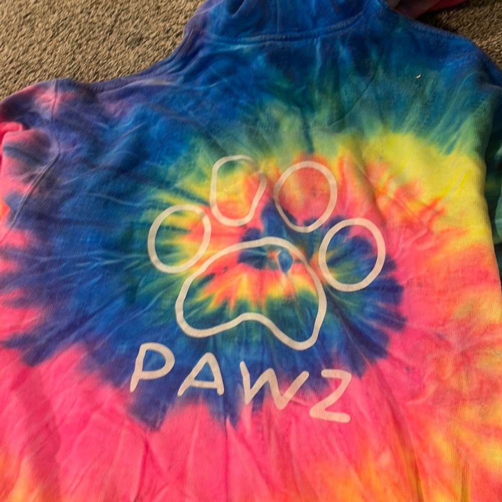Pawz Tie-Dye Hoodie